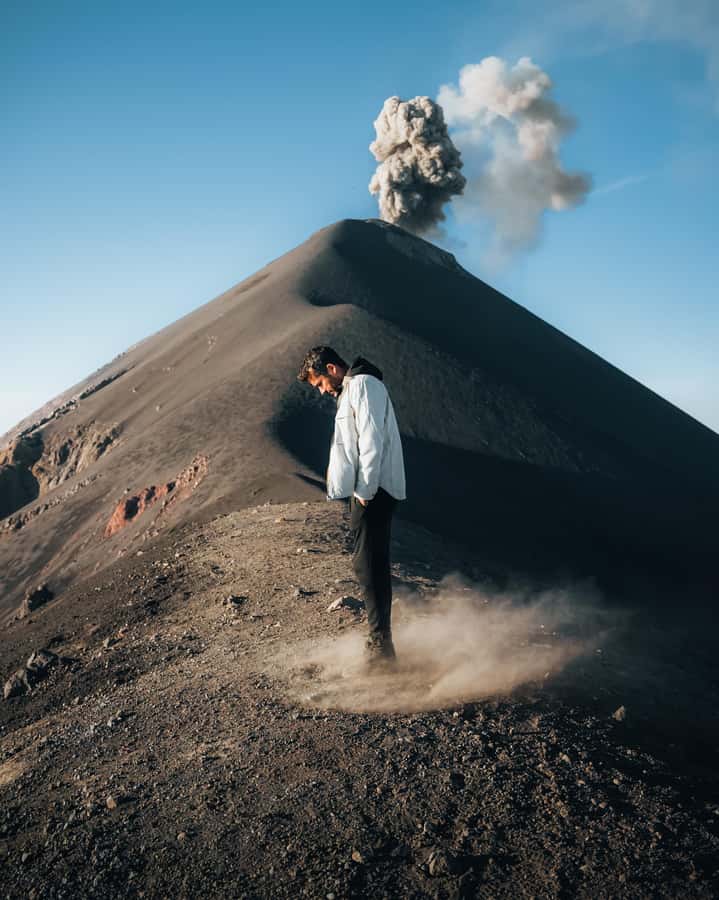 Acatenango Volcano Overnight Hiking - 2 Days Private Tour - Base camp, campfire, and the Fuego eruptions