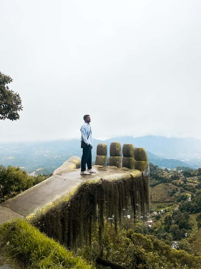 Antigua: Altamira and Hobbitenango Movie Themed Parks Tour - Altamira’s giant wooden hand and forest paths