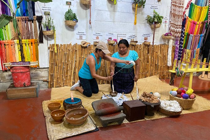 Authentic tour of Mayan art and culture in Lake Atitlan - San Juan La Laguna: murals, weaving, and natural color