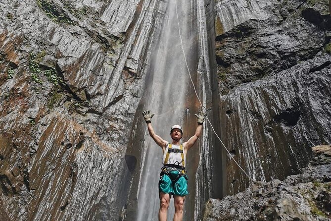 Best Rappel in Guatemala (45 mts. high waterfall near Antigua) - The private coffee farm gives the day a second pace