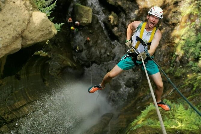 Best Rappel in Guatemala (45 mts. high waterfall near Antigua) - Photos make the $750 group price easier to judge