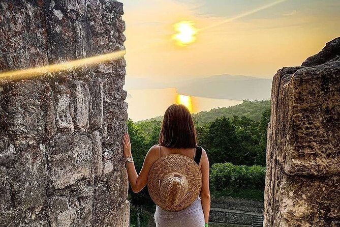 Enjoy The Sunset On Top Of A Mayan Pyramid In Yaxha - Private Tour From Flores - The Temple of the Red Hands at Sunset