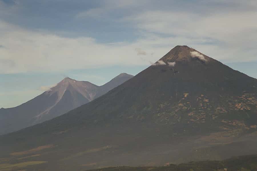 From Antigua: Pacaya Volcano Trek - The climb through pine forest and volcanic ash