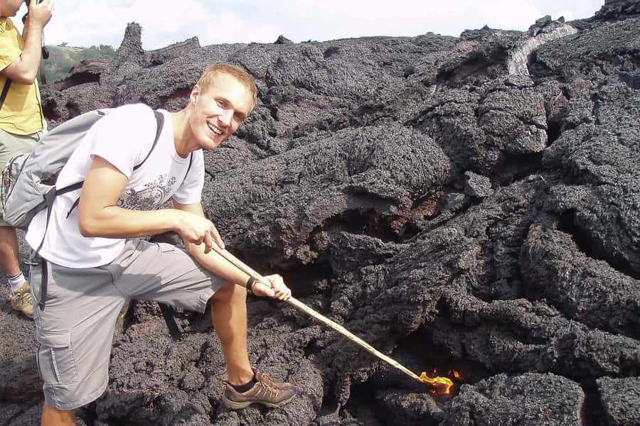 From Antigua: Pacaya Volcano Trek - Hotel pickup in Antigua and the one-hour ride