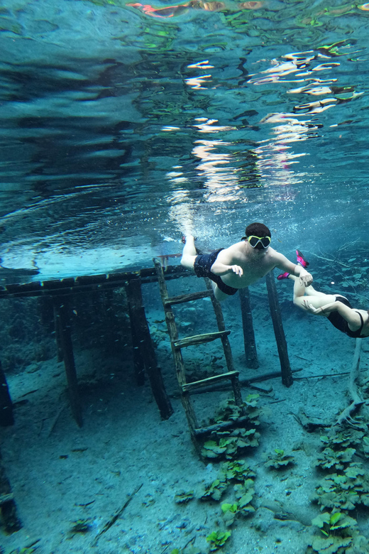 From Flores: Blue Crater Adventure All Inclusive - The Blue Cave adds a second swim