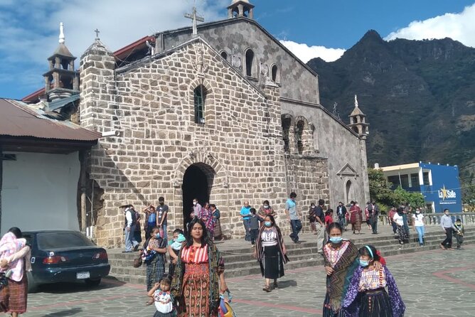 Lake Atitlan Boat tour from Puerto Quetzal (Group) - Arriving at the lake through a mountain town