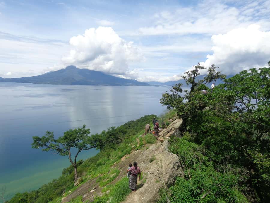 Mayan Home Stay San Jorge Lake Atitlan - Wearing Mayan Clothing for Photographs