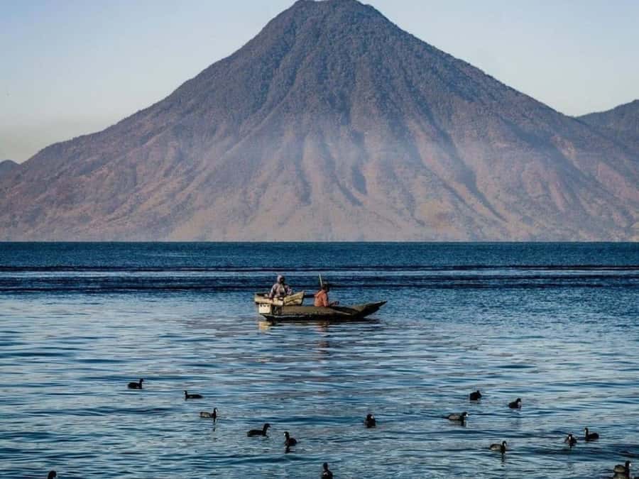 One-day tour from Antigua to Lake Atitlán - San Juan La Laguna: weaving and natural dyes at 11:30 AM