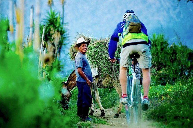 Sip n' Cycle Coffee and Mountain Bike Tour - Leaving Antigua by mountain bike