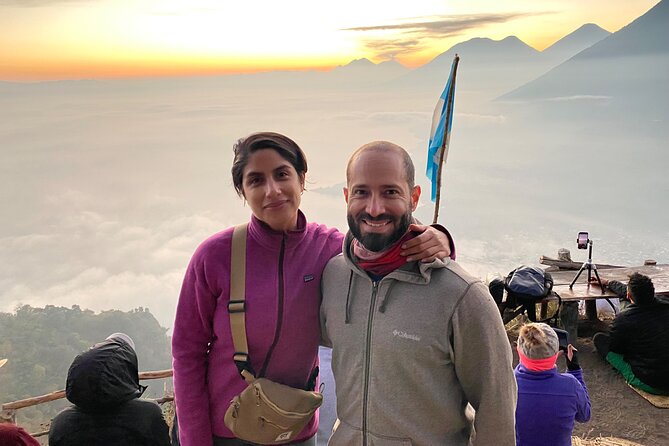Sunrise Tour in Indian Nose Hike and Views of Lake Atitlan - Watching the sun rise between three volcanoes