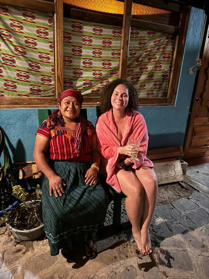 Temazcal sauna and dinner experience, cultural sharing - Arriving at the historic Catholic church