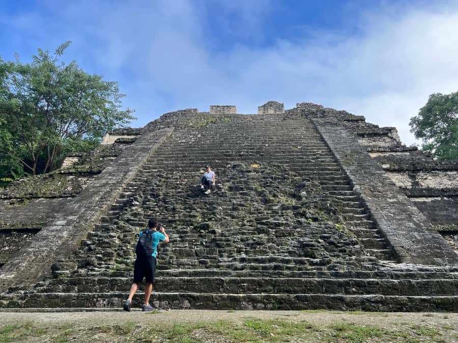 Tikal Sunset, Archeological focus and Wildlife Spotting - Temple V, Tikal’s unusual southern pyramid