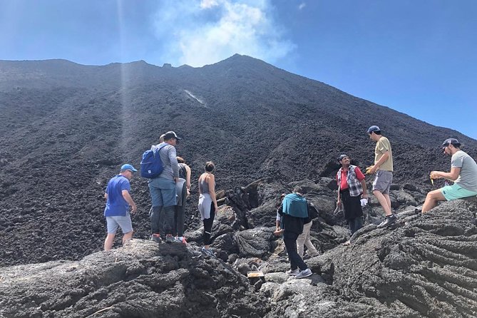 Tour to the active Pacaya Volcano. - Walking Toward the Petrified Lava