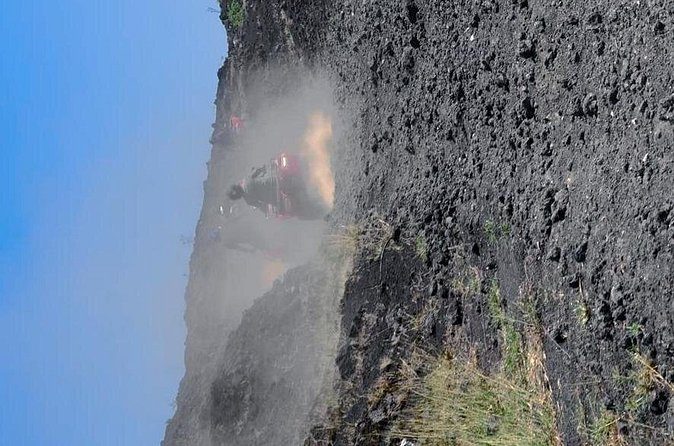 Tour to the foothills of the volcano on ATV - The return route and ride back to Antigua